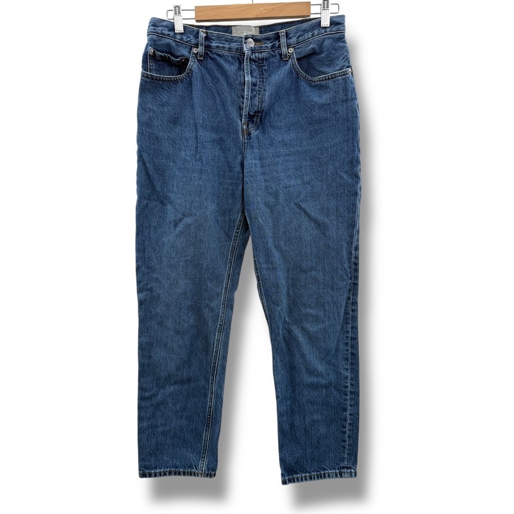 Everlane The 90s Cheeky Jeans Womens 30 Regular Blue Organic Cotton Button Fly